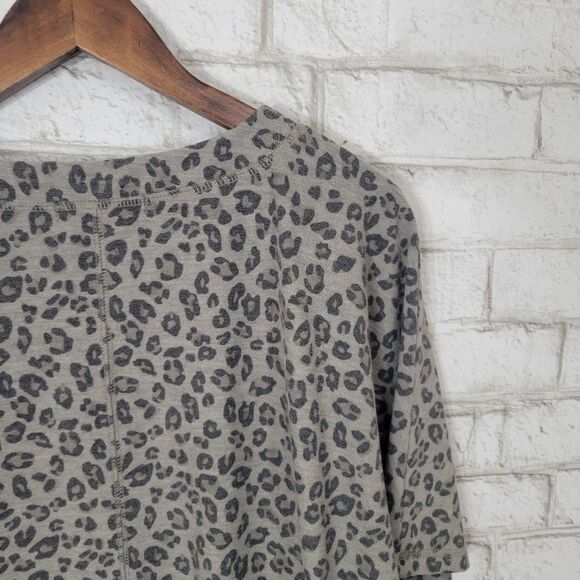 Mustard Seed leopard print short sleeve sweatshirt - Picture 9 of 10